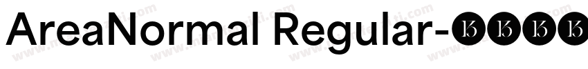 AreaNormal Regular字体转换